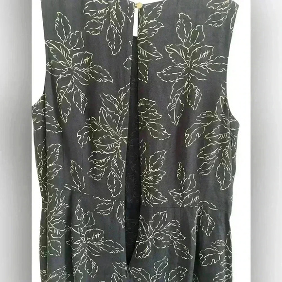 Pendleton Sleeveless Navy Blue Floral Dress 14P - Picture 10 of 12